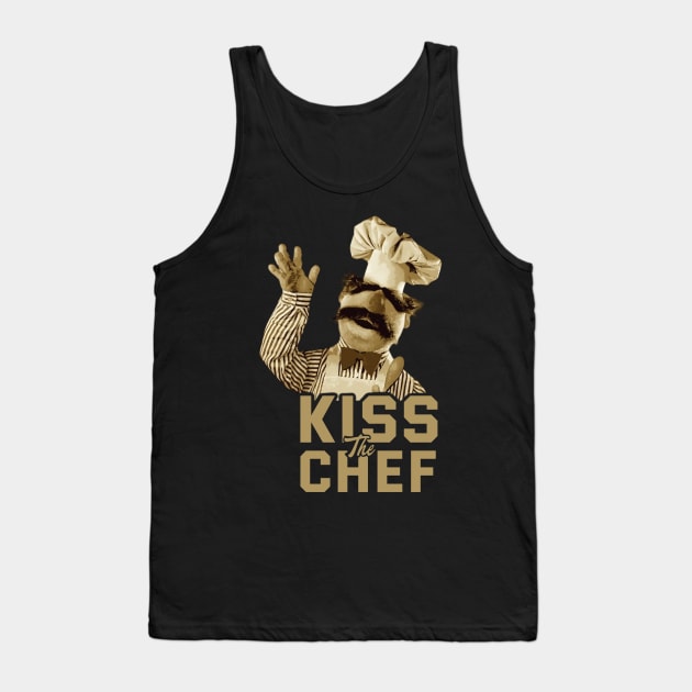 Kiss the chef // Swedish Chef Tank Top by Trendsdk